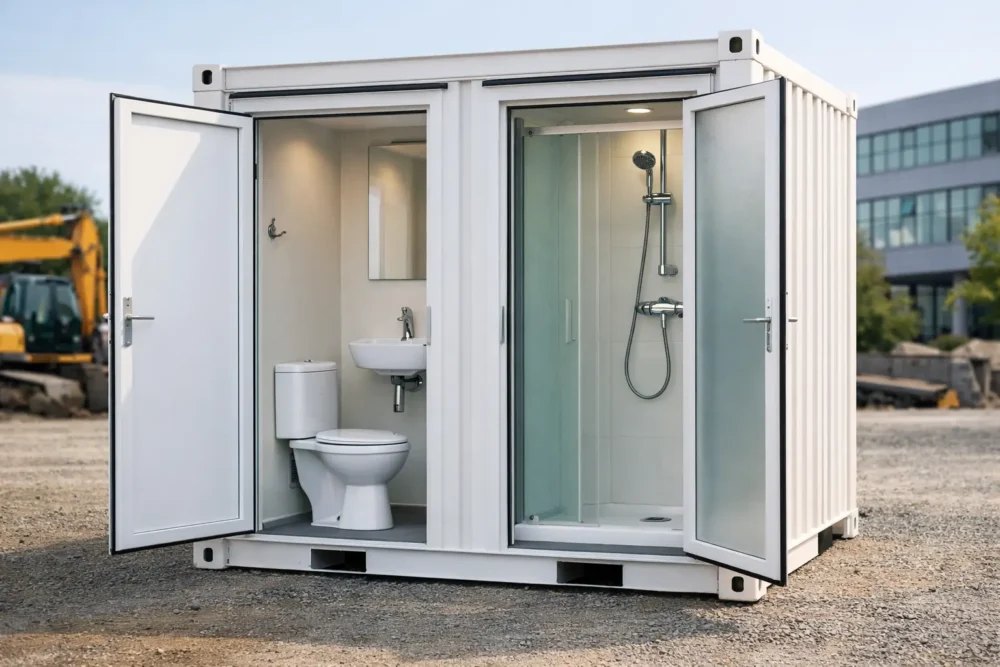 Contenedor con WC y ducha: cuándo compensa