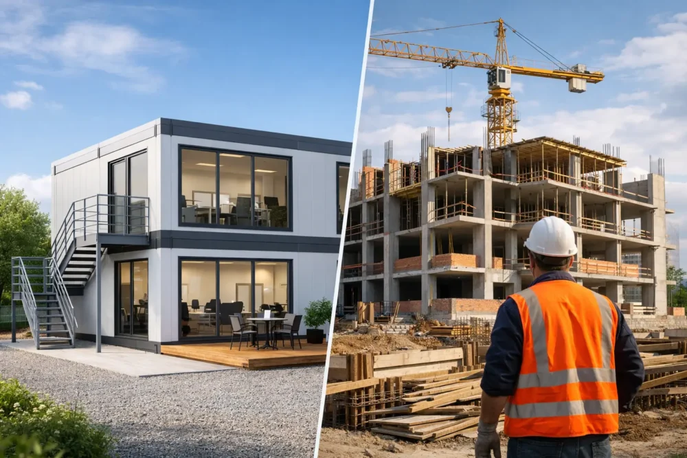 Oficina modular vs obra: qué conviene más