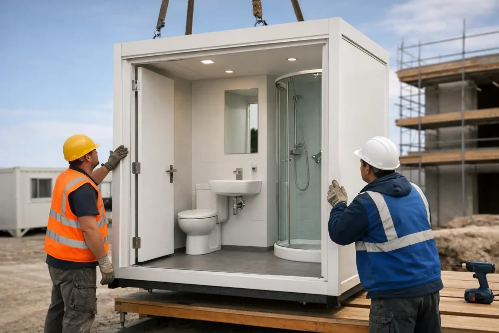 Cómo instalar un módulo sanitario prefabricado