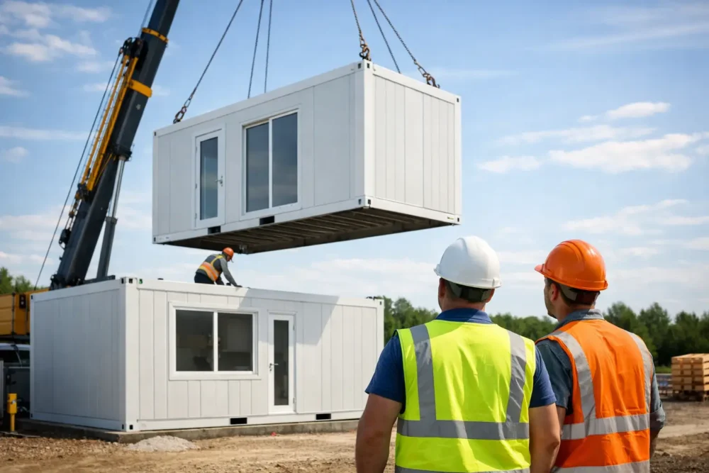 Instalación de contenedor modular paso a paso